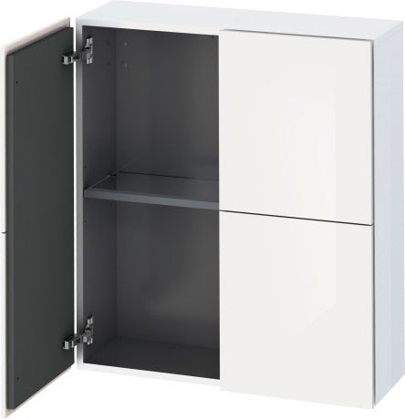 Duravit шкаф подвесной, l-cube, lc116702222 цвет: белый глянцевый