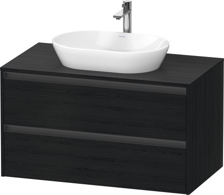 Duravit тумба подвесная под раковину 550 мм х 1000 мм х 568 мм, ketho.2, k24896016160000 цвет: чёрный дуб