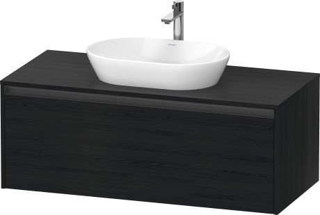 Duravit тумба подвесная под раковину 550 мм х 1200 мм х 459 мм, ketho.2, k24887016160000 цвет: чёрный дуб