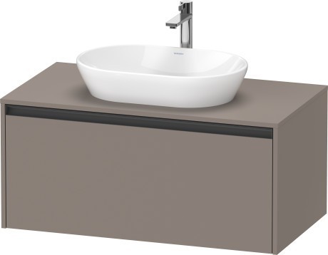 Duravit тумба подвесная под раковину 550 мм х 1000 мм х 459 мм, ketho.2, k24886043430000 цвет: базальт матовый