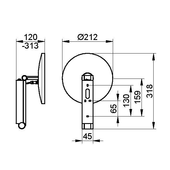 Keuco косметическое зеркало с подсветкой, ilook move, арт. 17612 019004