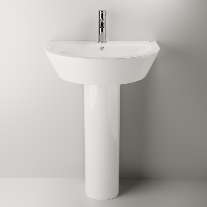 Ceramicanova подвесная раковины с пьедисталом trend, 115010 цвет: белый