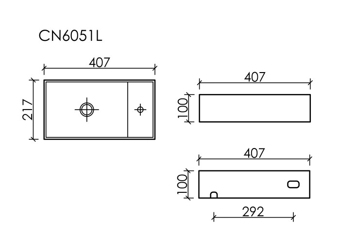 Ceramicanova раковина подвесная element, cn6051lmw цвет: белый