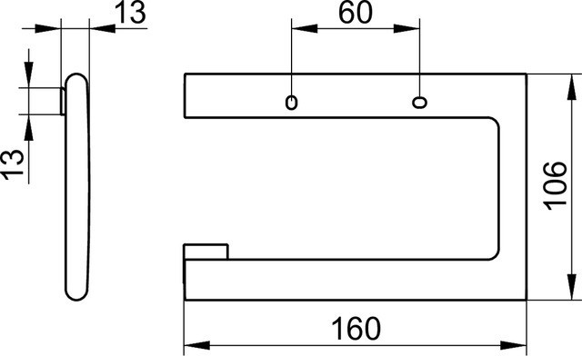 Keuco держатель для туалетной бумаги шлифованный, edition 400, никель шлифованный арт. 11562 050000