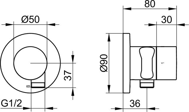 Keuco запорный вентиль с переключателем на 2 потребителя с выводом для шланга и держателем лейки, ixmo, черный матовый арт. 59557 370201