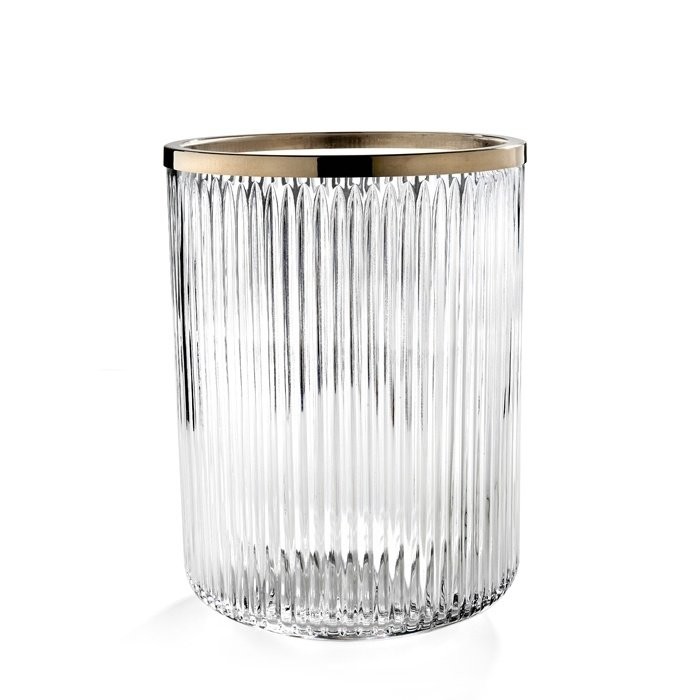 Ведро для мусора 10 L, 3SC Elegance Crystal, латунь арт. EL65ACRLX