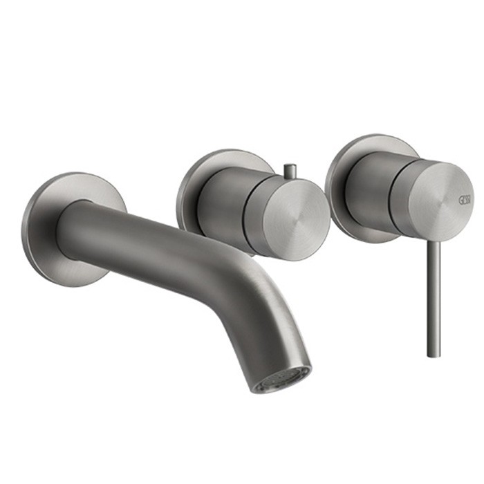 Gessi Смеситель для ванны, встраиваемый, 316, 54140#239 цвет: steel brushed