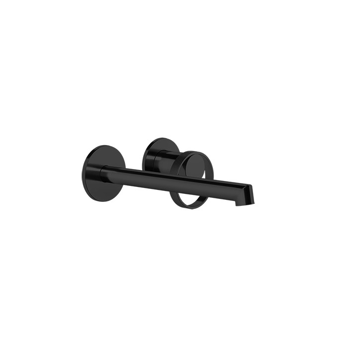 Gessi Смеситель для ванны, встраиваемый, с изливом 19.4-21.4см., Anello, 63383#299 цвет: black xl (внешняя часть)