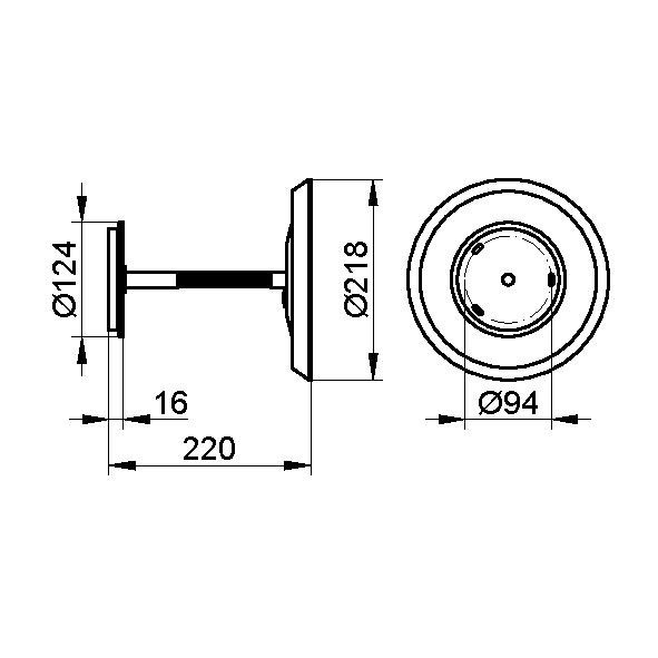Keuco косметическое зеркало с подсветкой, kosmetikspiegel, хром арт. 17605 019000