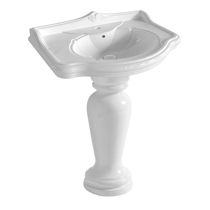 Azzurra раковина накладная 72х54х32см, с 3 отв., Azzurra, JULA07254T0TBI*3 цвет: белый