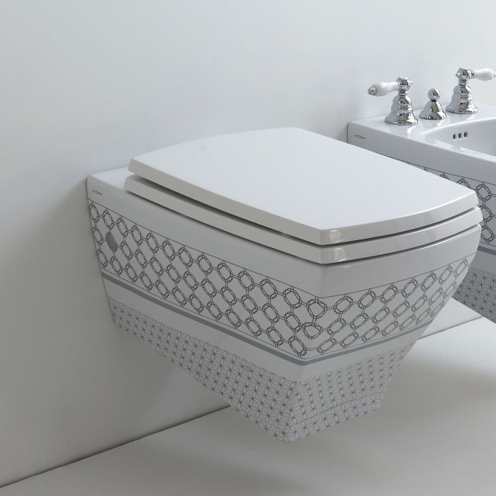 ArtCeram унитаз подвесной, mrs.patternjz01+jz07 jazz цвет: белый
