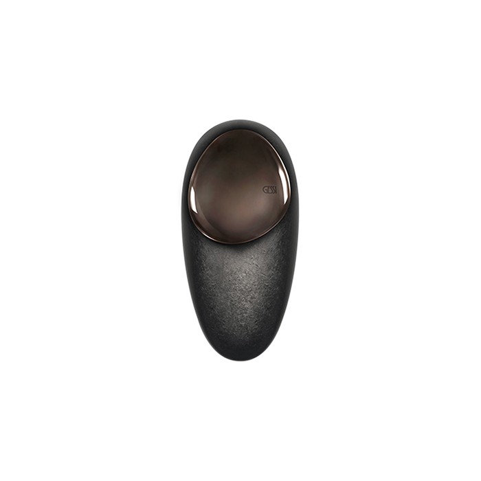 Gessi Смеситель для раковины дизайнерский, на 1 отверстие, Equilibrio, 52001#099 52002#030 цвет: черный металлик materic