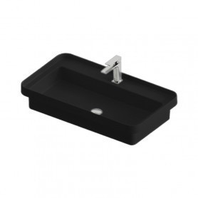 ArtCeram раковина (врезная), tfl035 17 00 fuori scala цвет: черный матовый
