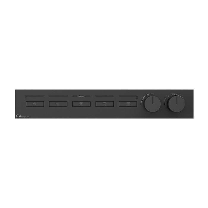 Gessi Термостат для душа, с включением до 5 источников одновременно, Hi Fi, 63018#299 цвет: black xl
