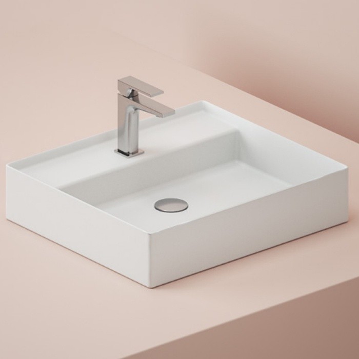 ArtCeram раковина (накладная), scl007 05 00 scalino цвет: белый матовый