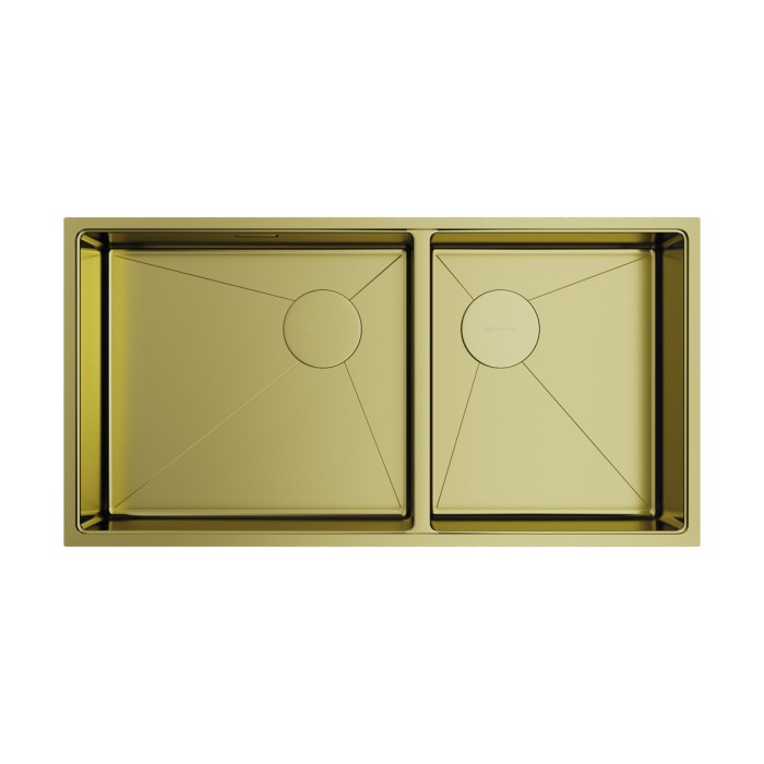 Omoikiri кухонная мойка Taki 85-2-LB-U/IF Side, светлое золото арт. 4997038