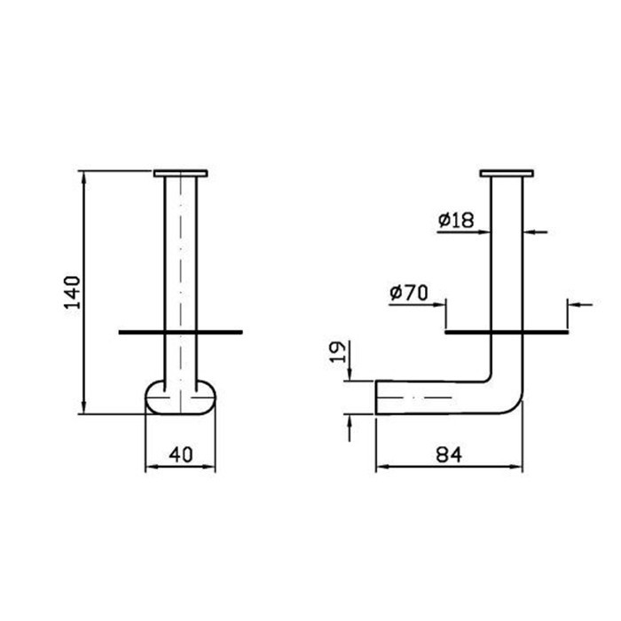 Zucchetti держатель туалетной бумаги, вертикальный, подвесной, medameda, хром арт. zad932