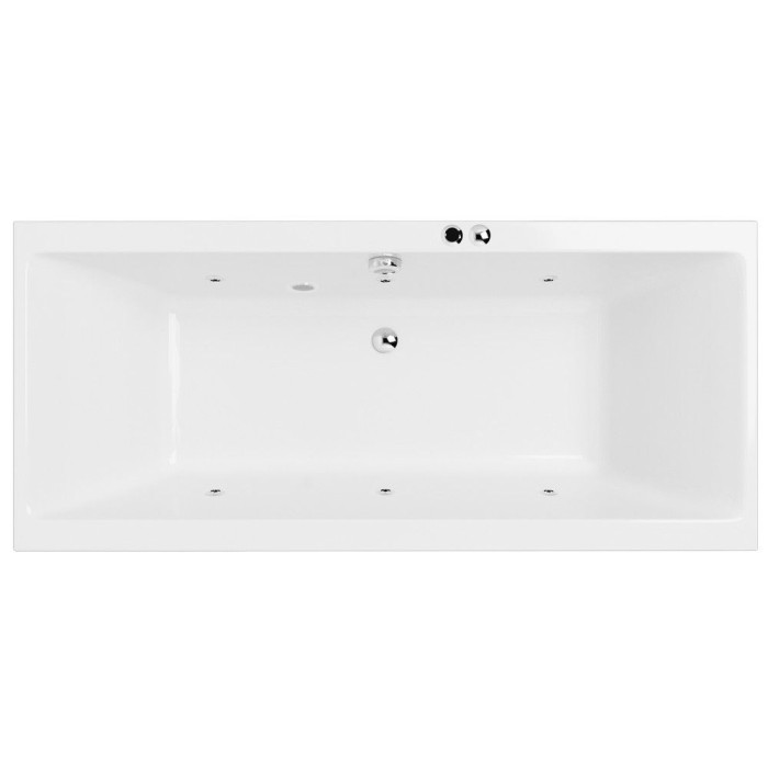 Встраиваемая ванна slim 170x75 soft, Excellent Pryzmat, хром арт. WAEX.PRY17S.SOFT.CR