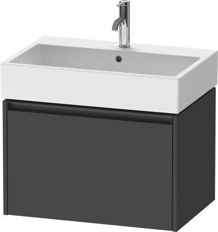 Duravit тумба подвесная под раковину 460 мм х 684 мм х 440 мм, ketho.2, k25076049490000 цвет: графит матовый