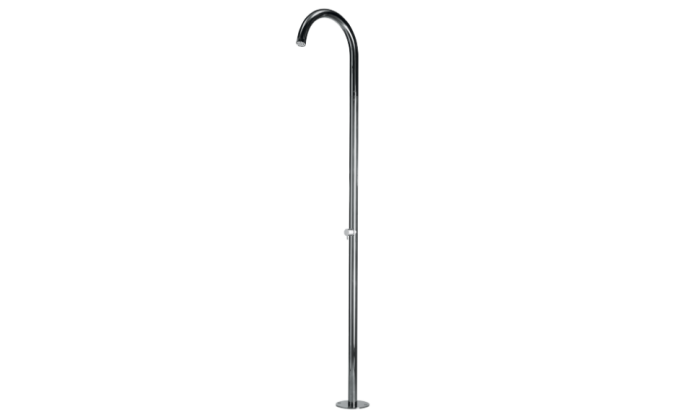 Bossini душевая колонна outdoor/indoor columns floor из нержавеющей стали, pool, хром арт. l00370.030