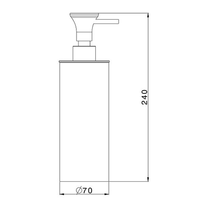 Cisal дозатор для жидкого мыла, настольный vi09061061 vita cisal, цвет: белый матовый | хром