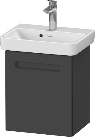 Duravit тумба подвесная петли справа, 390 мм х 346 мм, no.1, n14266r49490000 цвет: графит матовый