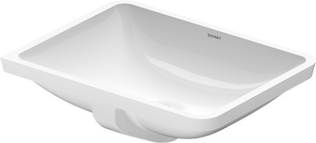 Duravit раковина встраиваемая снизу без отверстий под смеситель, с переливом, starck 3, 03054900001 цвет: белый