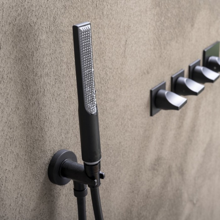 Bossini душевой комплект с душем-палочкой, держателем и шлангом, apice, хром арт. ce3004c.030