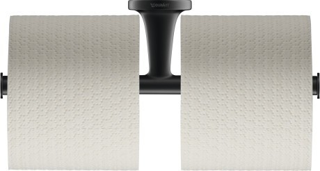 Duravit держатель двойной для туалетной бумаги, starck t, 0099384600 цвет: черный матовый