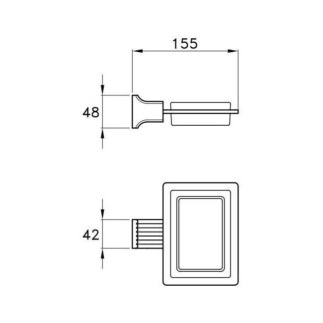 Stella держатель для мыльницы, casanova, хром арт. cs10010cr00