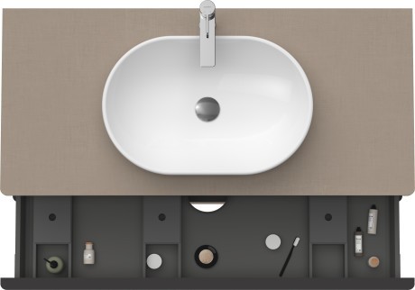 Duravit тумба подвесная под раковину 1200 мм х 550 мм и консолью, d-neo, de496907575 цвет: лён