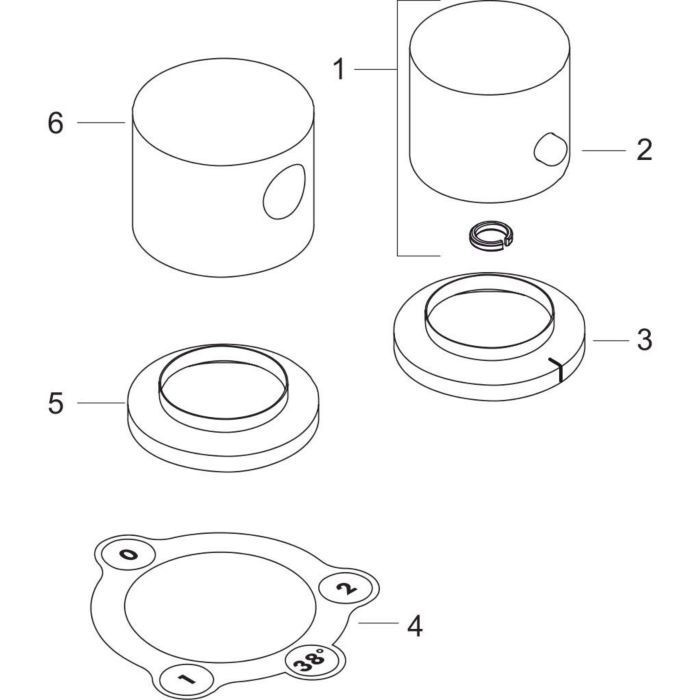 AXOR термостат на край ванны, Uno, полированный черный хром арт. 38480330
