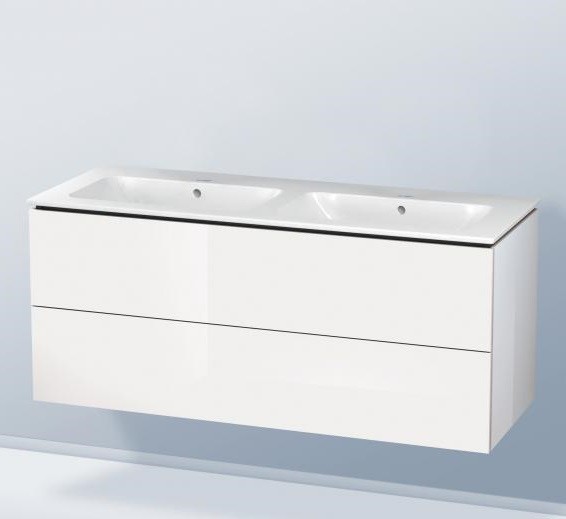 Duravit раковина двойная без отверстий под смеситель, с переливом, me by starck, 2336130060 цвет: белый