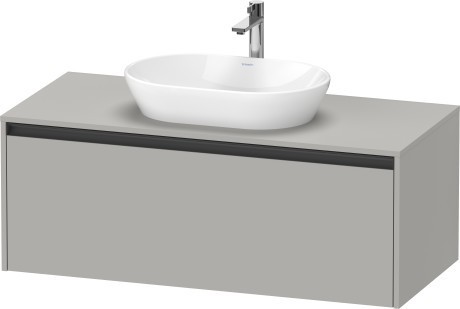 Duravit тумба подвесная под раковину 550 мм х 1200 мм х 459 мм, ketho.2, k24887007070000 цвет: бетонно-серый матовый