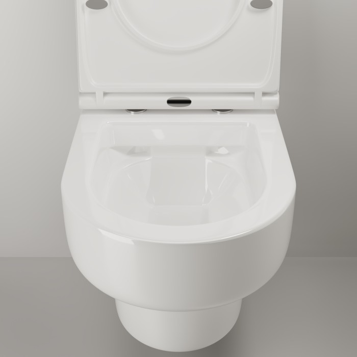 Ceramicanova подвесной унитаз с сиденьем brick, 311010 цвет: белый