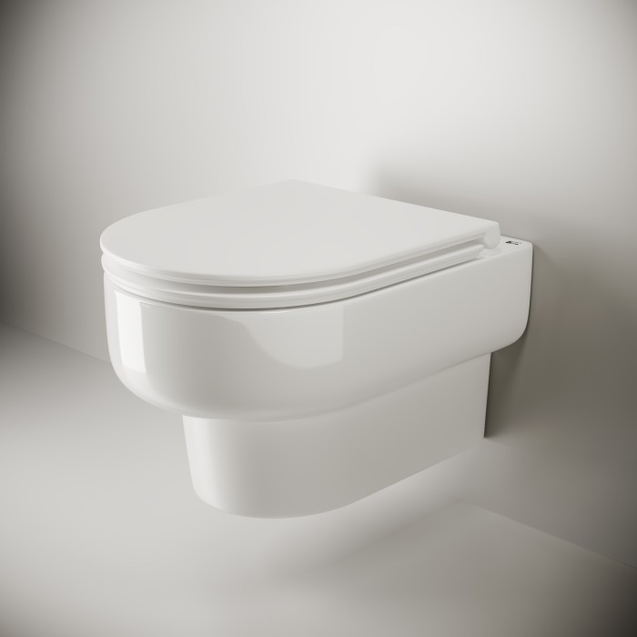 Ceramicanova подвесной унитаз с сиденьем brick, 311010 цвет: белый