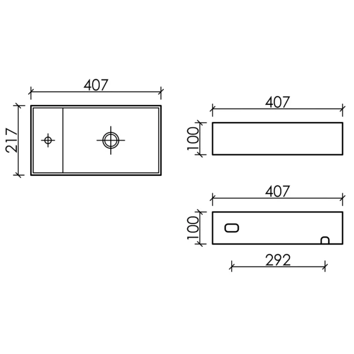 Ceramicanova раковина подвесная element, cn6051r цвет: белый