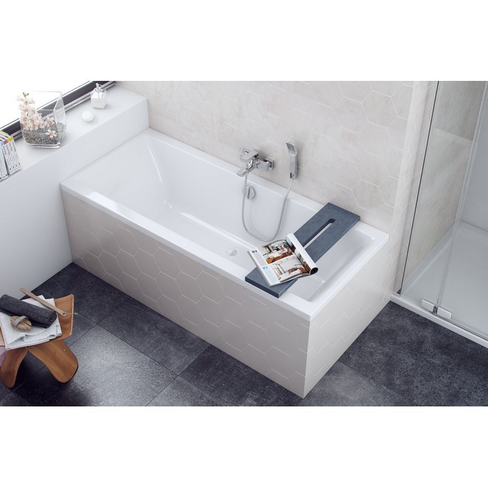 Полка на ванну, Excellent LEVEL, арт. WAPO.LEVEL-SZARY