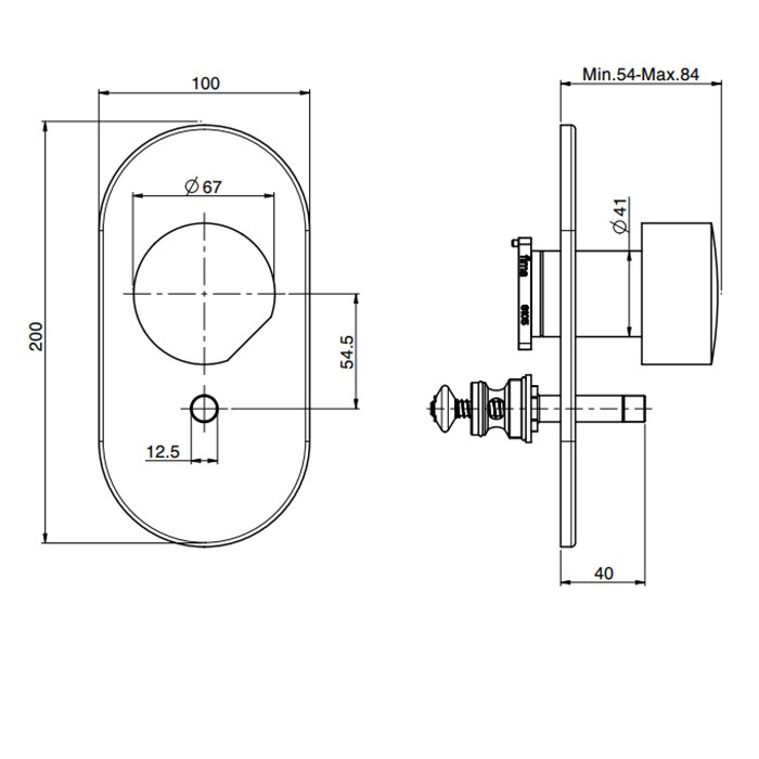 Fima Carlo Frattini смеситель для душа встроенный, с переключателем на 2 источника, so, хром арт. f3189x2cr