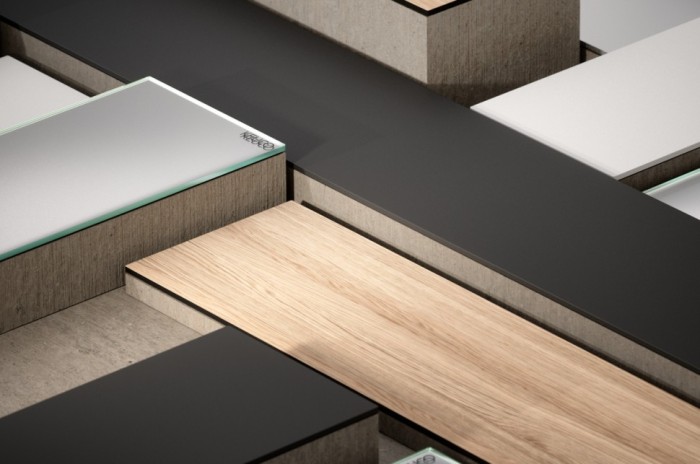 Keuco шкаф с подсветкой и подогревом для встраиваемого монтажа 115 мм х 1000 мм х 710 мм, с 2 поворотными ассиметричными дверцами, somaris, дуб светлый арт. 14513 852201