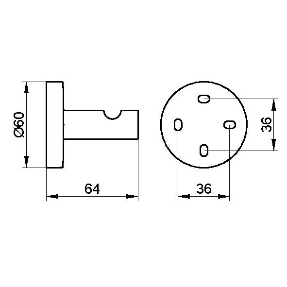 Keuco крючок для полотенца, edition 90, хром арт. 19014 010000