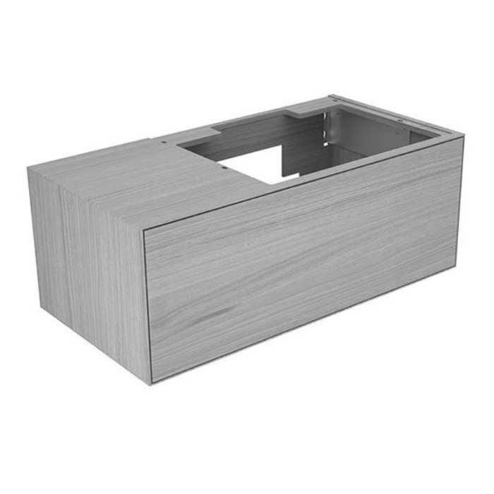 Keuco тумба под умывальник, 1050х400х535 мм отверстие справа 1 ящик фасад дуб, edition lignatur, арт. 33341 700211