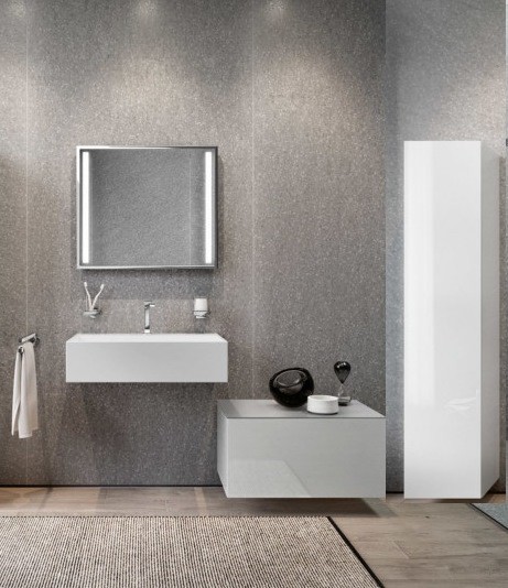 Keuco высокий шкаф-пенал 400x1850x385 мм 1 дверь петли справа, edition 90, арт. 39030 380002