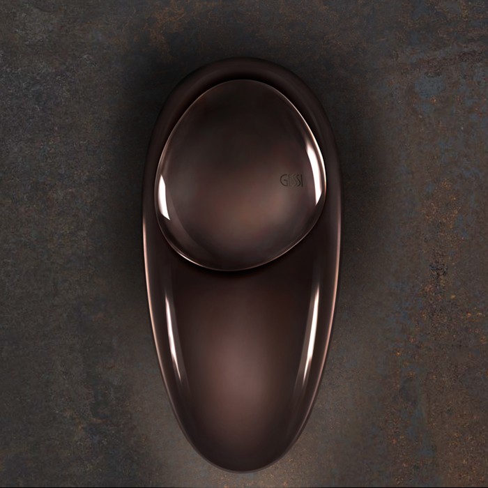 Gessi Смеситель для раковины дизайнерский, на 1 отверстие, Equilibrio, 52001#030 52002#030 цвет: медь