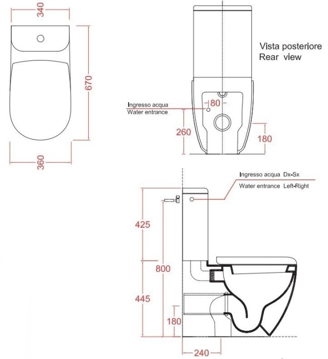 ArtCeram бачок для унитаза, flc001 17 00 file 2.0 цвет: черный матовый