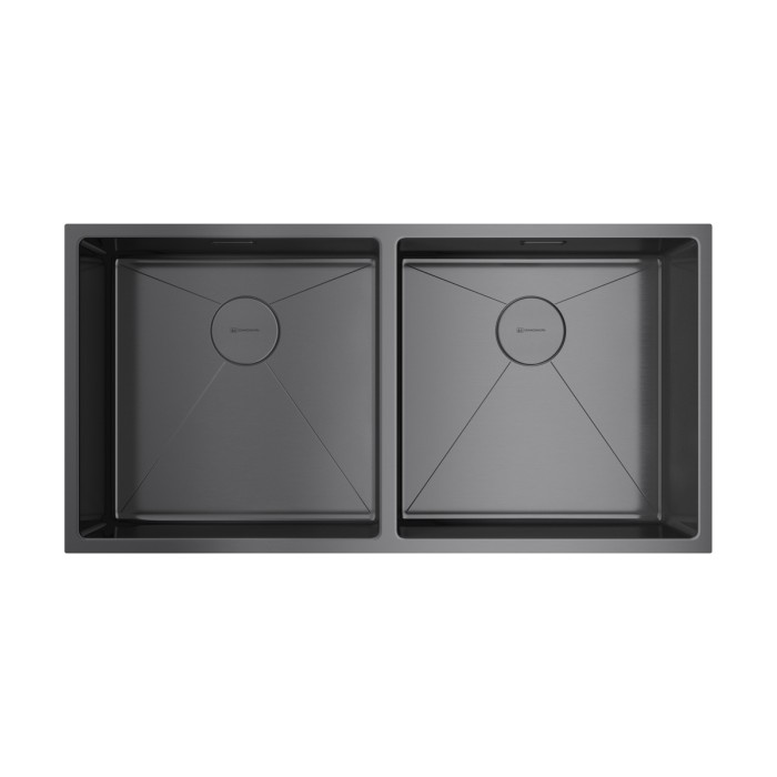 Omoikiri кухонная мойка Taki 86-2-U/IF Side, вороненая сталь арт. 4993793
