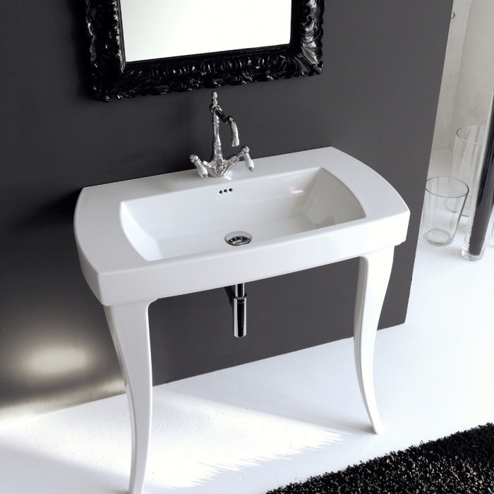 ArtCeram консоль под раковину, jzc002 01 00 jazz цвет: белый глянцевый