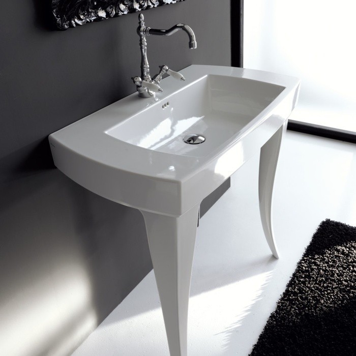 ArtCeram консоль под раковину, jzc002 01 00 jazz цвет: белый глянцевый