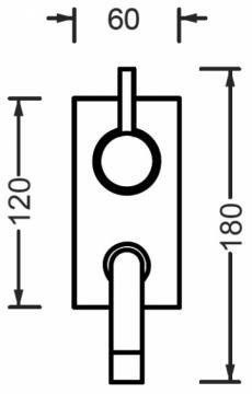 ArtCeram смеситель для раковины (скрытый), lfa008 la fontana цвет: хром глянцевый