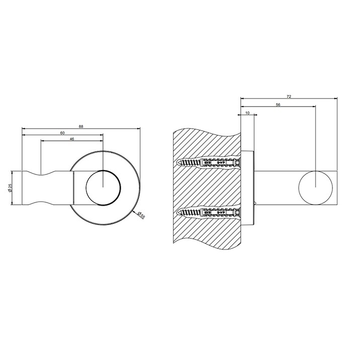 Gessi Держатель для душевой лейки поворотный, Emporio shower, 38760#299 цвет: black xl
